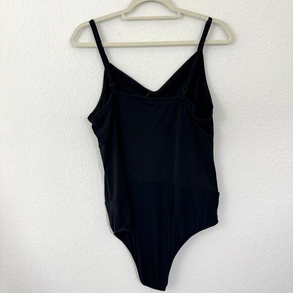 Torrid Womens Studio Knit Shirred Cami Bodysuit Size 1X Minimal Stretch Black - Picture 4 of 8